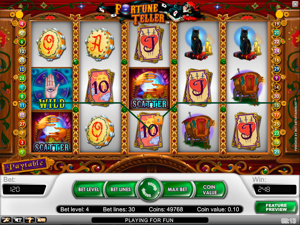 Tiradas gratis FORTUNE TELLER casino online software - 45886