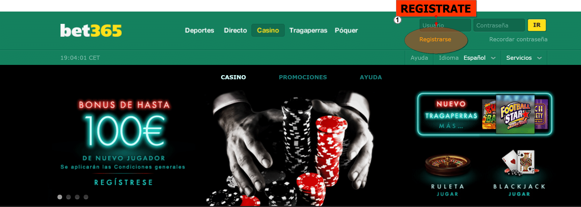 Bet365 casino ruleta Americana bonos - 30403
