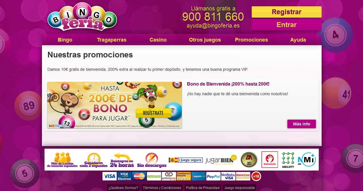 Tombola bingo online free casas de apuestas legales en Concepción - 75222