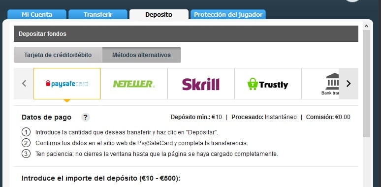 PayPal Paysafecard Trustly 25 giros gratis - 94803