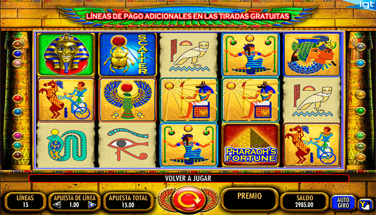 Juego gratis tragamonedas faraon casino Real Time - 66802