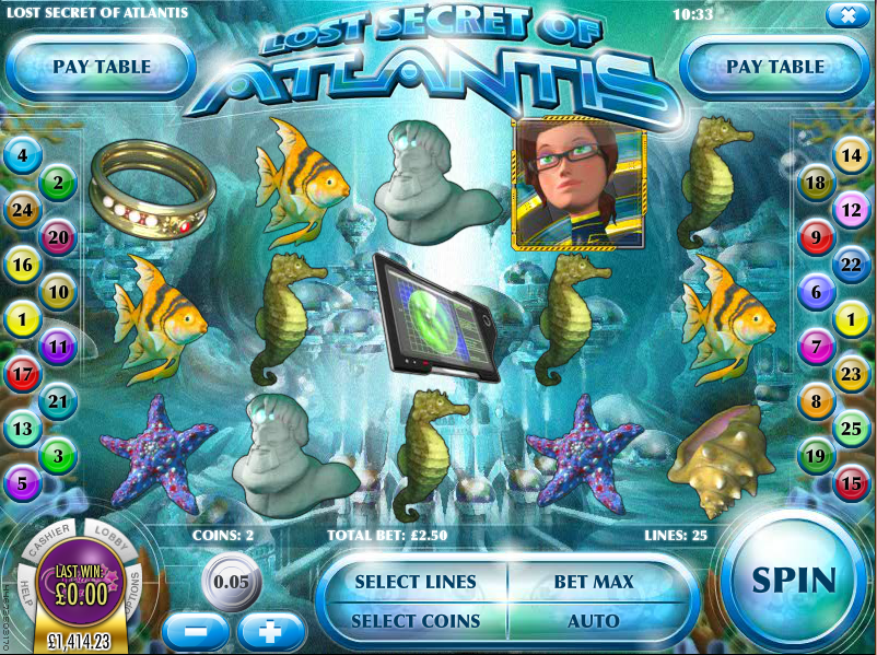 Tragaperra Secrets of Atlantis gaming casinos - 76538